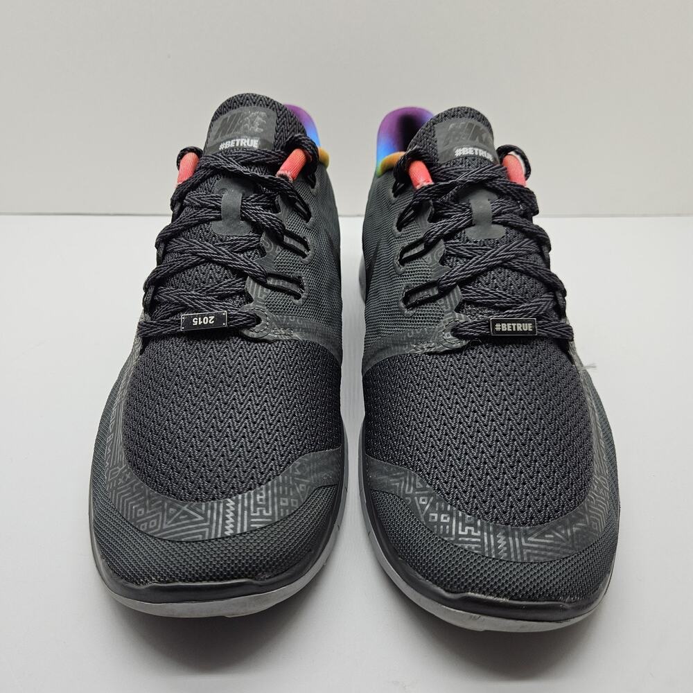 Nike Women's Free 5.0 Be True Rainbow Pride Grey Size 9.5 Shoes - Picture 3 of 8
